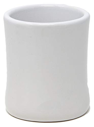 Funny Guy Mugs Classic Retro Diner Coffee Mug - Heavy Duty 10 Oz Stoneware Cup with Easy Grip Handle - Ideal for Hot and Cold Beverages (White, 10 Ounce)