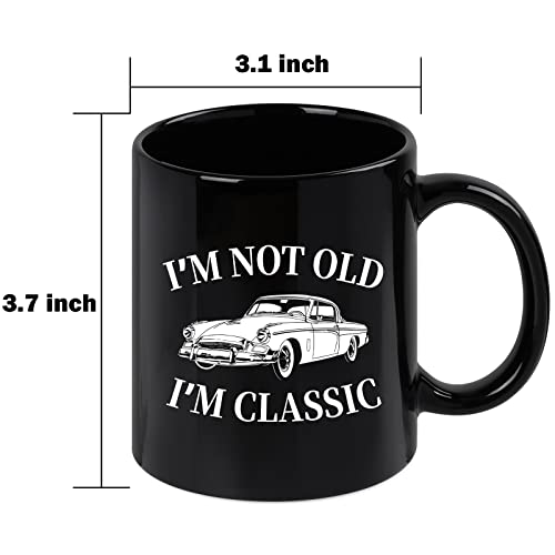 Maustic Birthday Gifts for Men, I'm Not Old I'm Classic Funny Coffee Mug, Dad Birthday Gift, Funny Gifts for Men Car Lovers, Fathers Day Christmas Gifts for Men, Dad, Grandpa, Uncle, Husband, 11 Oz