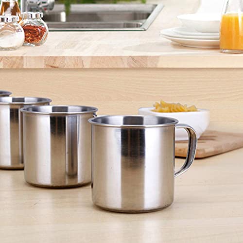 6-Pack Stainless Steel Espresso Cups for Camping