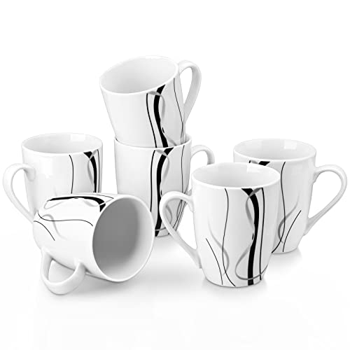 Set of 6 Fiona Ceramic Coffee Mugs