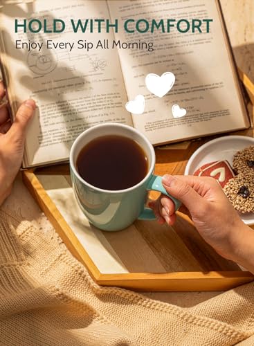 Sweese Multicolor Porcelain Coffee Mug Set, 6 Pieces