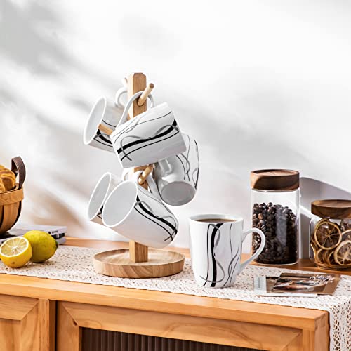 Set of 6 Fiona Ceramic Coffee Mugs