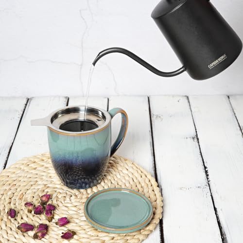 Bosmarlin 16 Oz Ceramic Tea Cup with Infuser