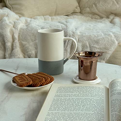 Mora Ceramics 12 oz Tea Cup with Infuser
