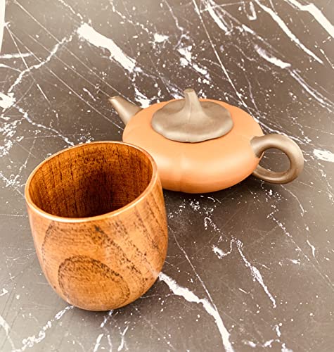 Japanese Zen Wooden Tea Cups - Set of 2