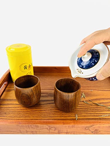 Japanese Zen Wooden Tea Cups - Set of 2