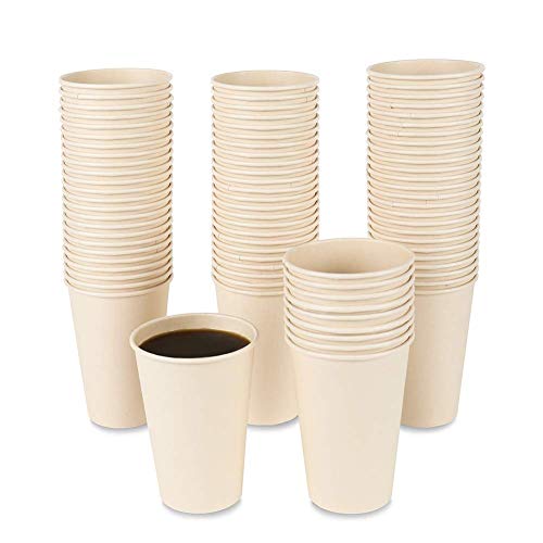 Bamboo Fiber 16 oz Disposable Coffee Cups - 120 Count