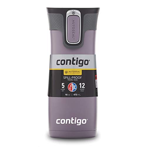 Contigo West Loop Stainless Steel Travel Mug with AUTOSEAL Lid, 16oz., Dark Plum