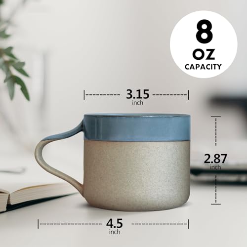 Handmade 8 oz Japanese Ceramic Coffee Mug