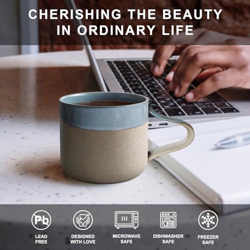 Handmade 8 oz Japanese Ceramic Coffee Mug