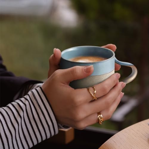 Handmade 8 oz Japanese Ceramic Coffee Mug