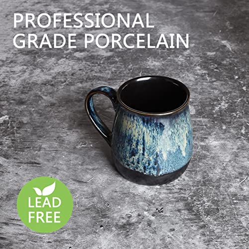 Bosmarlin Large Deep Blue Coffee Mug, 21 Oz