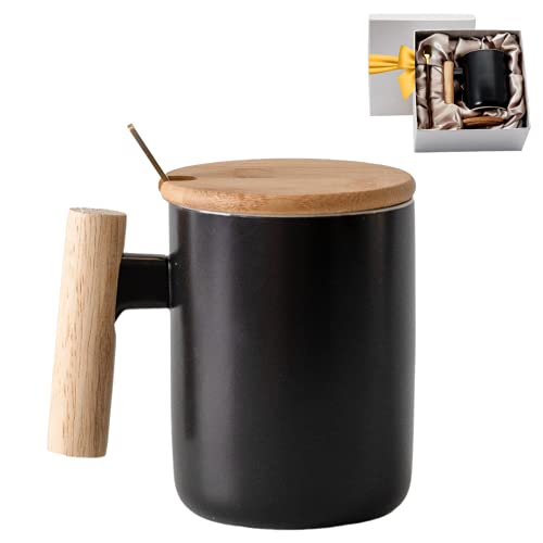 Bambooware Wooden Handle Coffee Mug Gift Set