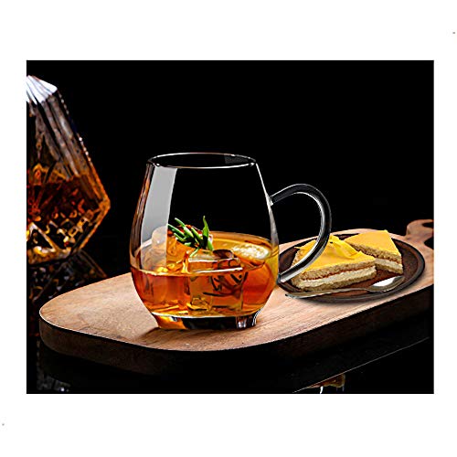 Elegant Clear Borosilicate Glass Tea Mug