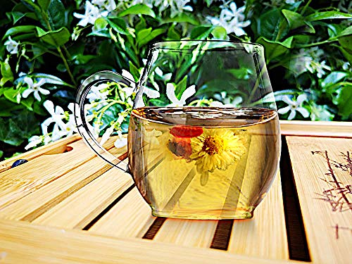 Elegant Clear Borosilicate Glass Tea Mug