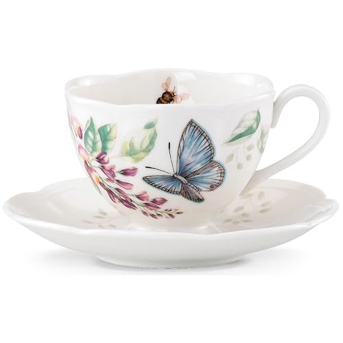 Lenox Meadow Blue Butterfly Cup & Saucer Set