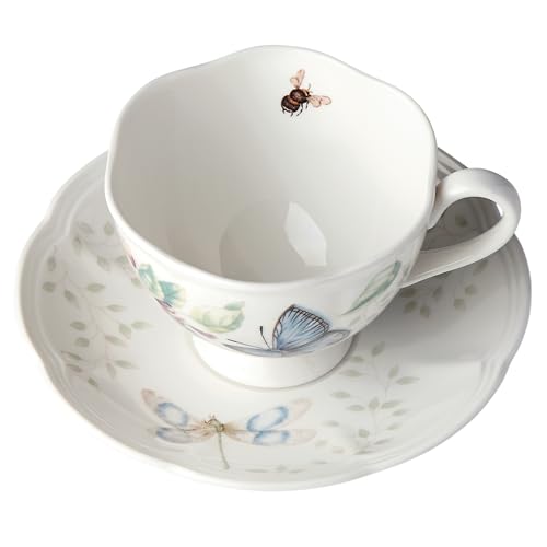 Lenox Meadow Blue Butterfly Cup & Saucer Set