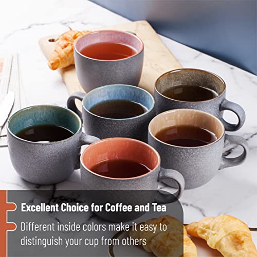 Ceramic Coffee Mug Set of 6, 14 oz