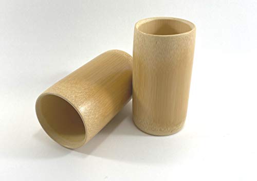 Natural Bamboo Wood Drinking Cups - 4 Pack