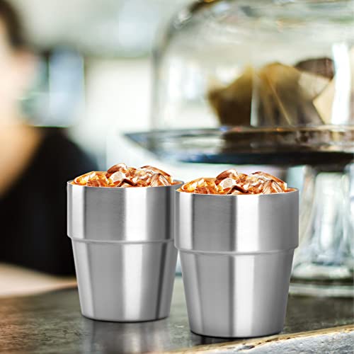 Beasea 10 oz Insulated Stainless Steel Cup Set