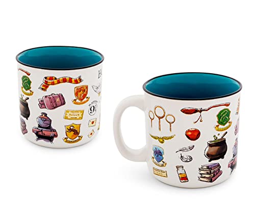 Harry Potter Hogwarts Icons Ceramic Camper Mug 20oz