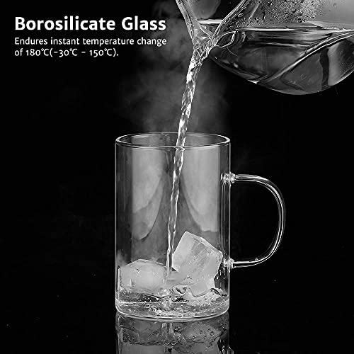 Borosilicate Glass Tea Mug with Stainless Infuser