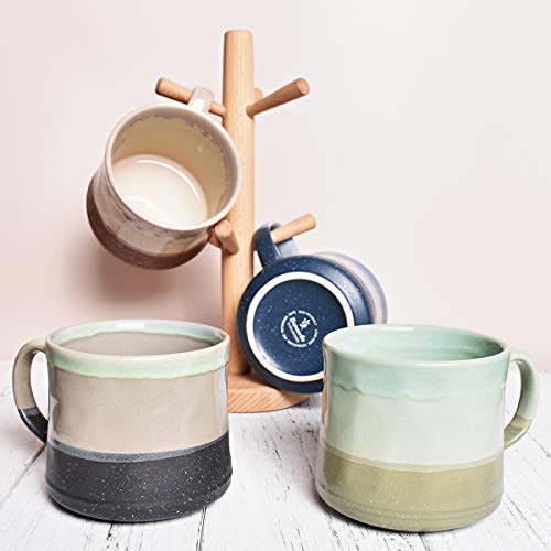 Bosmarlin Large Ceramic Coffee Mug, Big Tea Cup