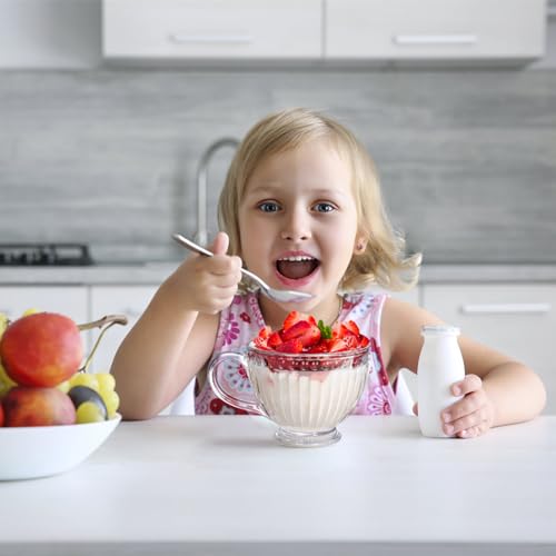 Cididu 4-Piece Ribbed Glass Mug Set