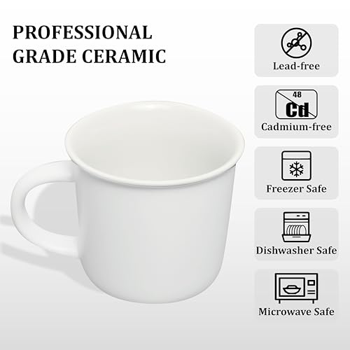 Acyhggi Set of 6 Modern Ceramic Mugs