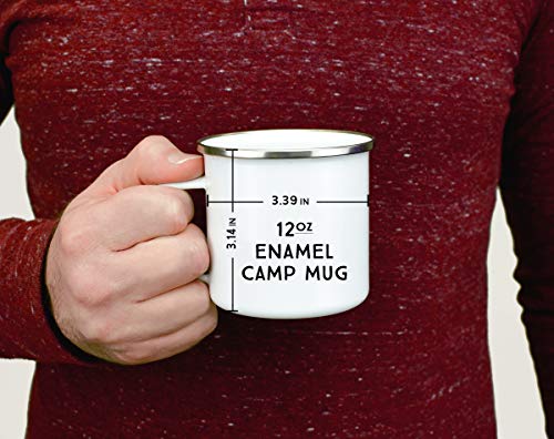 Explore Nature Travel Lover Campfire Coffee Mug, Outdoor Adventure Enthusiast Camping Cup, Mountains Wildlife Hiking Camp Gift (12oz)