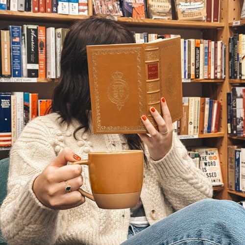 Mora Ceramic Artisan Matte Large Latte Mug Set of 4, 16oz - Microwavable, Porcelain Coffee Cups With Big Handle - Modern, Boho, Unique Style For Any Kitchen. Microwave Safe Stoneware - Marina Colors