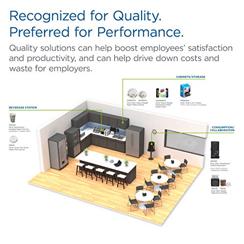 Dixie 10 oz. to 16 oz. Dome Hot Coffee Cup Lids by GP PRO (Georgia-Pacific), White, D9542, 1,000 Count (100 Lids Per Sleeve, 10 Sleeves Per Case)