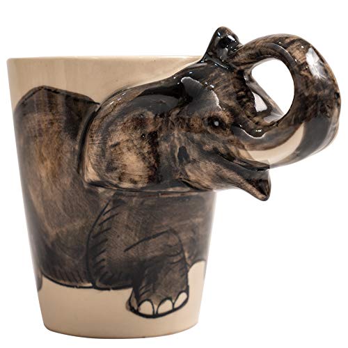 Holder mug coffee tea cup elephant cute chubby shaped lucky feng shui from white ceramic for women gifts cups travel funny animal can recycling and personalized beautiful kitchen fun teapot