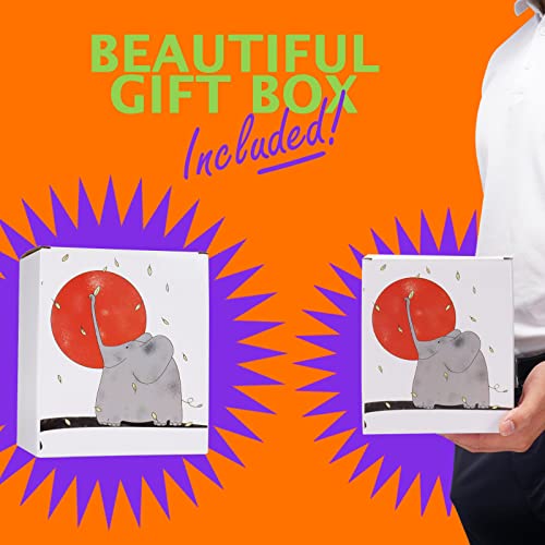 ToCooTo Ceramic Coffee Mug Porcelain Novelty Elephant Mug for Animal Lover 20 oz Large Tea Mug Birthday Gifts for Women Men Mom Dad Kid Teacher Friend Give for Christmas Housewarming Holiday White