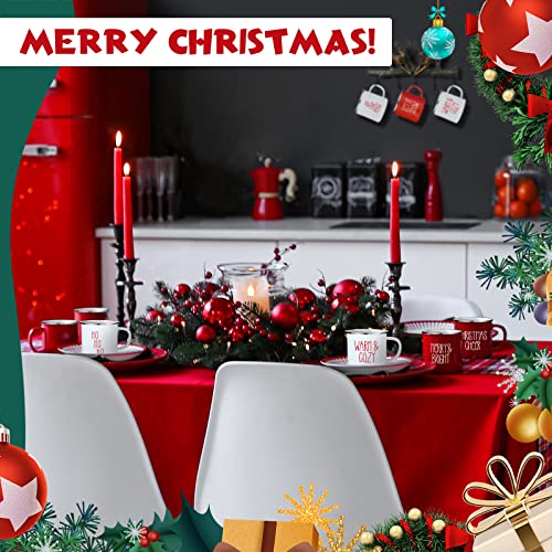 Sieral 27 Pcs Christmas Enamel Coffee Mug Winter Holiday Coffee Mugs with Quotes 12 Oz Seasonal Christmas Mugs White and Red Christmas Cups Funny Novelty Coffee Mugs for Women, Coworkers, Kids