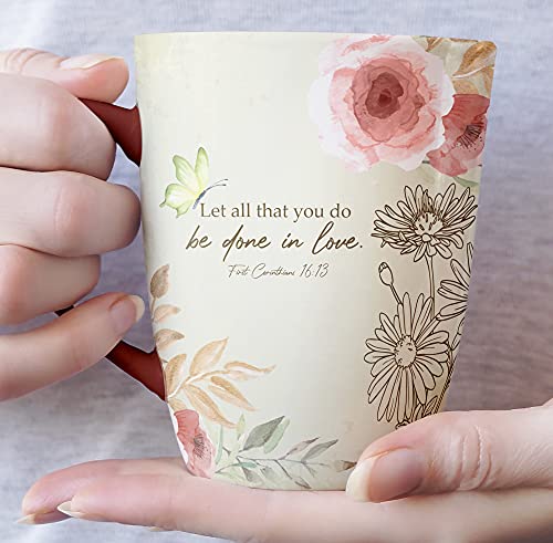 BTaT- Christian Coffee Cups, Set of 6, 12oz, Bible Verse Mugs, Christian Mugs, Bible Mug Set for Women, Christian Gifts, Inspirational Mugs for Women, Scripture Coffee Cups