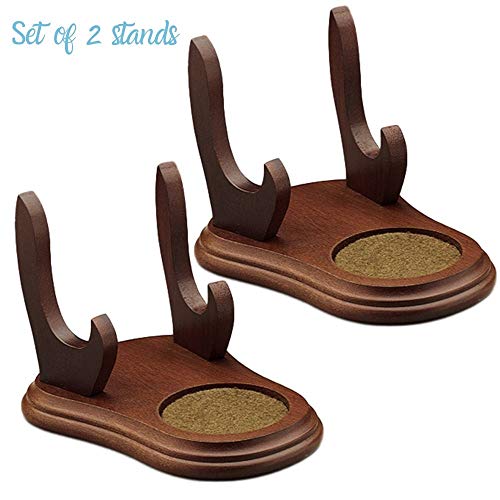 Wooden Tea Cup and Saucer Display Stand Set