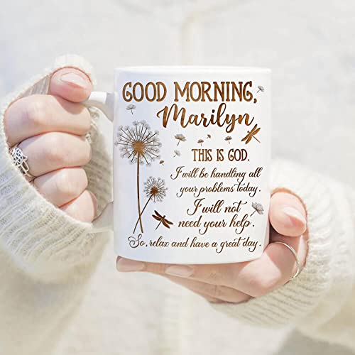 TheUnifury Personalized Christian Mugs For Women - Bible Verse Mug - Religious Tea Cup - Inspirational Mug For Mom Grandma Aunt Sister Wife Friends Coworkers - Good Morning