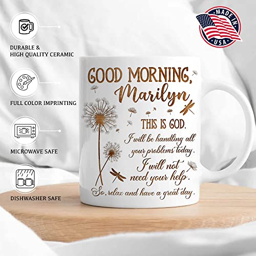 TheUnifury Personalized Christian Mugs For Women - Bible Verse Mug - Religious Tea Cup - Inspirational Mug For Mom Grandma Aunt Sister Wife Friends Coworkers - Good Morning