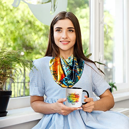 LittleBlueDeer Art Teacher Appreciation Gifts,Artist Coffee Mug for Art Teacher,Artist Coffee Cup for Art Lover Gifts,Art Scarf for Women,Birthday Gifts for Artist