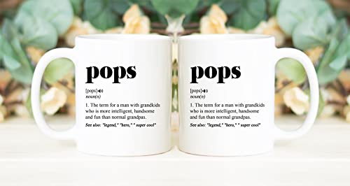 Pops Definition Mug - Pops Coffee Mug - Pops Mug - Pops Gift - Promoted To Pops - Best Popsmug - Best Pops Ever 11oz