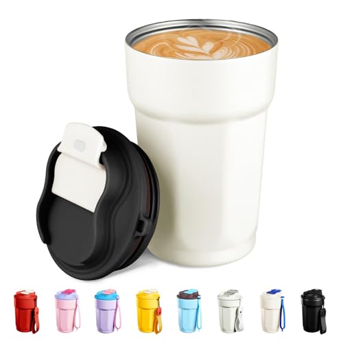 Puraville 12oz Insulated Travel Coffee Tumbler