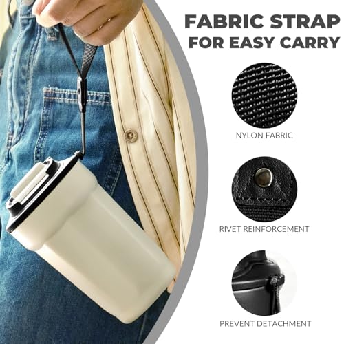 Puraville 12oz Insulated Travel Coffee Tumbler