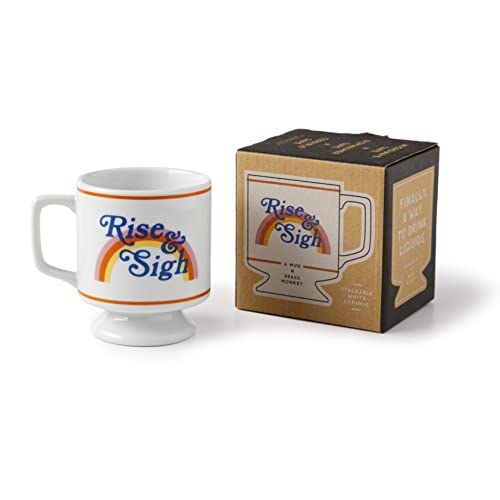 Rise & Sigh Elegant Pedestal Coffee Mug