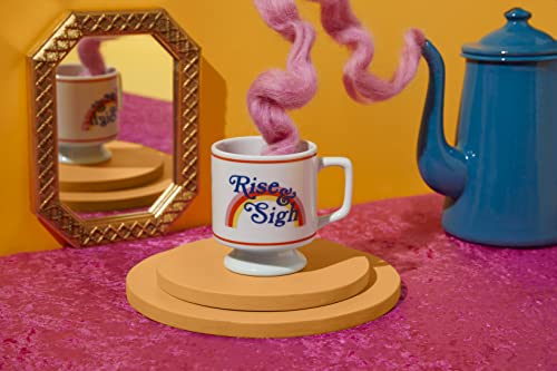 Rise & Sigh Elegant Pedestal Coffee Mug