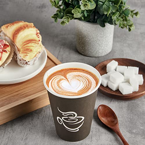 LITOPAK 240 Pack 12 oz Paper Cups, Disposable Coffee Cups, Paper Drinking Cups, Brown Disposable Cups, Paper Hot Coffee Cups, Paper Coffee Cups for Party, Picnic, Travel, and Events.