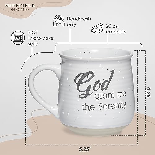 Sheffield Home Religious Coffee Mugs - Stoneware Motivational Bible Coffee Mugs For Women & Men - Inspirational Mugs & Cups, Mugs For Tea, Latte, And Hot Chocolate - 18oz