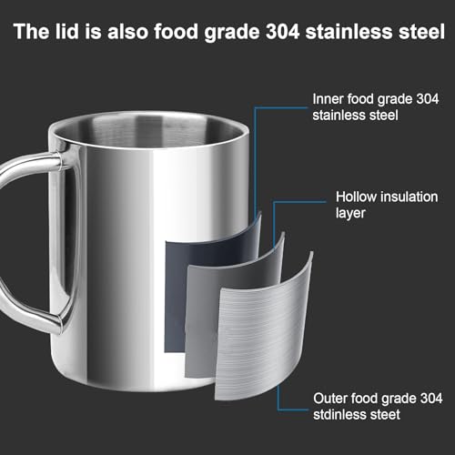 Double Wall Stainless Steel Coffee Travel Mug