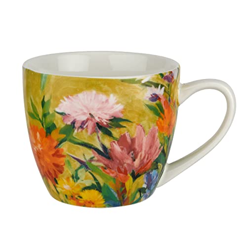 Pimpernel Martha's Choice Collection Mug | 16 Oz Coffee Cup | Made from Porcelain | Large Tea, Espresso, and Hot Cocoa Mug with Handle | Dishwasher and Microwave Safe