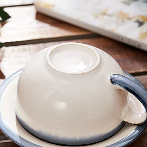 Vintage 12 oz Ceramic Latte Art Coffee Mug